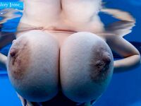 Valory Irene and her lesbian gf show off naked bodies underneath the waterline