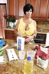 Fantastic cougar with huge fakes Shay Fox takes a cock from her daughter's guy
