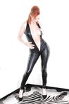 Big ass reedhead latex loving babe Audrey showing her big titties