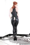 Big ass reedhead latex loving babe Audrey showing her big titties