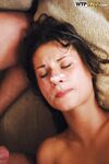 Submissive teen gets blowbanged and double penetrated having a rough groupsex
