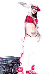 Extravagant bad girl Christy Mack poses in sexy Hip-Hop style clothing