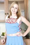 Amateur solo girl Mae Lynn releases her girl parts from cheerleader outfit