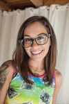 Hottie in a colorful dress Kacie Castle sucks Owen Gray's fine cock