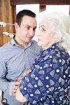 Blonde granny in white stockings Maria gives her cunt for hardcore fucking