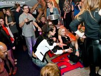 Hot European sluts sucking big cock & getting mouthful at CFNM groupsex party