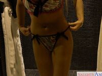 Blonde prostitute Diana Doll gets dressed for escort service sex