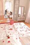 Hot lesbians Francesca Dicaprio & Sarah Sultry dildo twats afore a man friend