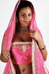 Indian female Keira unveils her big natural tits in bikini bottoms