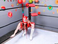 Sporty redhead milf Tiffany Mynx bangs a ref after the wrestling match
