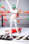Sporty redhead milf Tiffany Mynx bangs a ref after the wrestling match