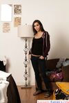 Beautiful teen April O'Neil in sexy heels takes a hardcore pounding on the bed
