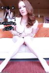 Redhead MILF Lucy OHara shows off nude body parts during a cam show