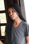 African model Sofia Cuty teases with her huge natural tits & hairy beaver