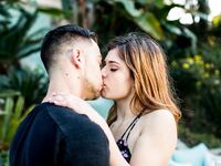 Naked young Leah Gotti gets pussy lick and doggystyle bang by the pool