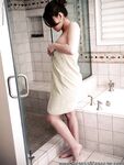 Busty pornstar Dani Daniels taking shower and teasing her cunt