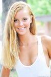 Sweet teen girl undresses for a rare display of public exhibitionism