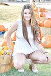 Sweet teen girl flashes numerous no panty upskirts in public places