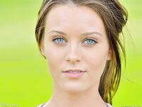 Fit chick strips off sports workout clothes to model naked on golf course