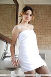 Long legged Ardelia A flaunting puffy nipples & hot shaved pussy in bathroom