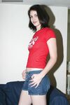Brunette girl next door Faith takes the plunge and strips naked
