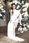 Teen bride takes off her wedding dress to model naked after the ceremony