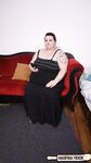 Tattooed German BBW housewife strips to suck cock & takes a huge thick facial