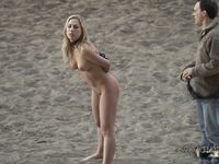 Wild master punishing beautiful Caroline Fox and her roommate in public