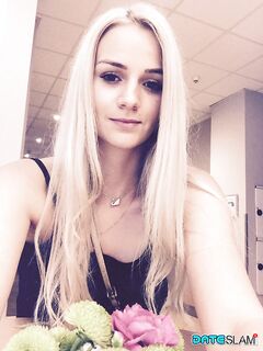 Blonde girl from Czechoslovakia Zdenka takes non nude self shots