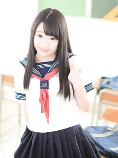 Cute Asian schoolgirl Yuna Himekawa spreads her legs & takes a dick at school
