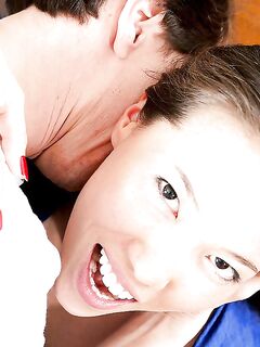 Asian pornstar Kalina Ryu is wanking this dude's hard prick